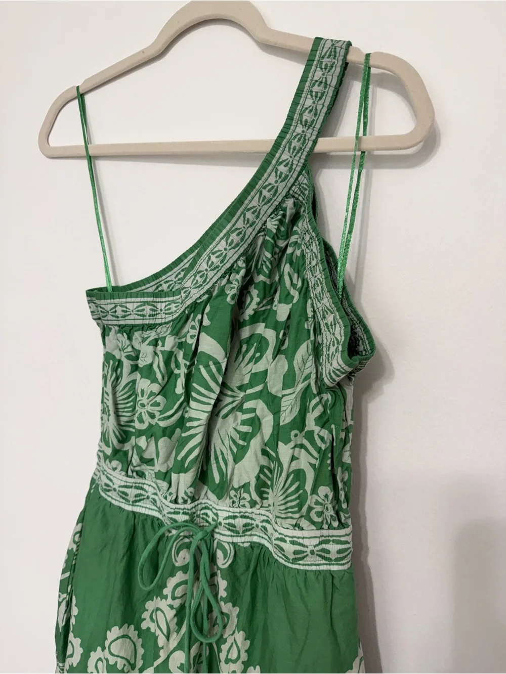 FARM Rio Green One-Shoulder Floral Maxi Dress - Picture 4 of 9